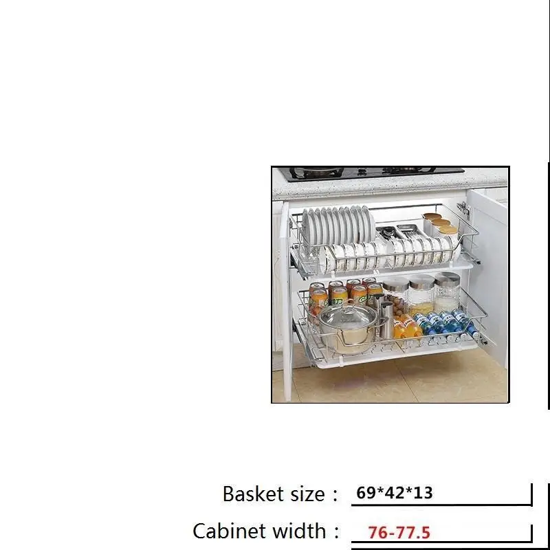 Кухонная стойка Mutfak Malzemeleri Kuchnia блюдо сушилка Organizador Armario из нержавеющей стали Cocina Органайзер кухонный шкаф корзина - Цвет: Number  1