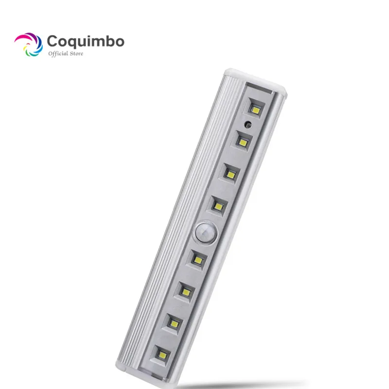 8 * SMD Светодиодная суперъяркая Магнитная световая панель с датчиком для шкафа