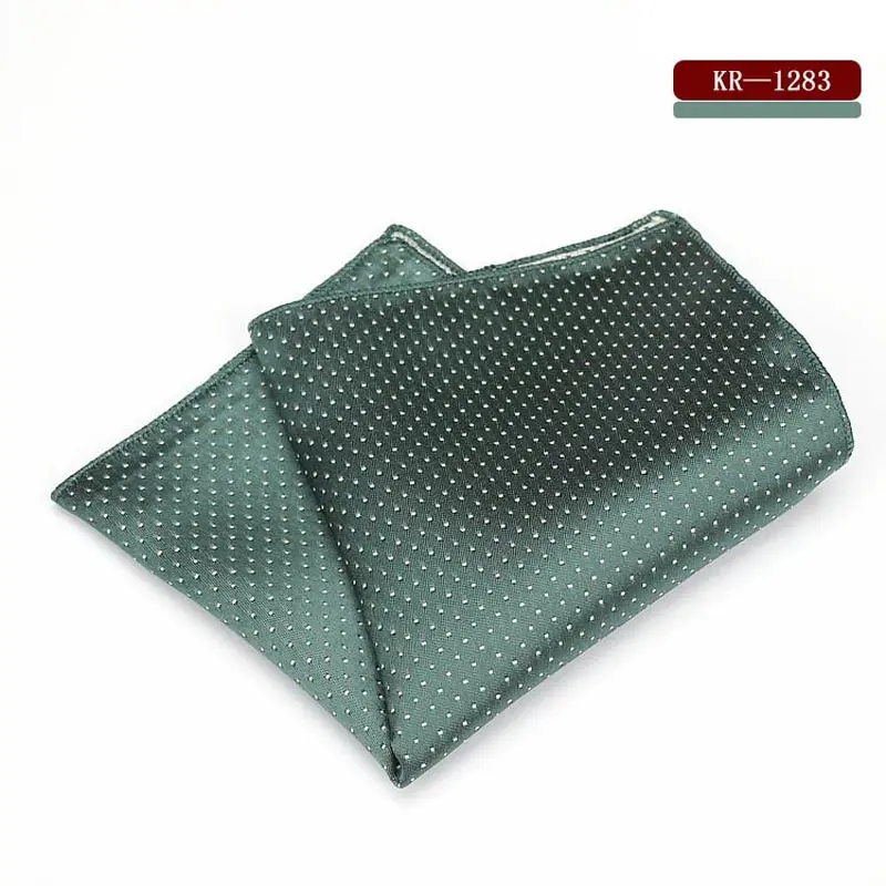 SFKR 1283 KR1273-1292 Роскошные Для мужчин полиэстер шелк модный мужской Карманный платок квадратный Винтаж горошек платки Свадебная вечеринка полотенце для сундуков 22*22 см - Цвет: SFKR 1283