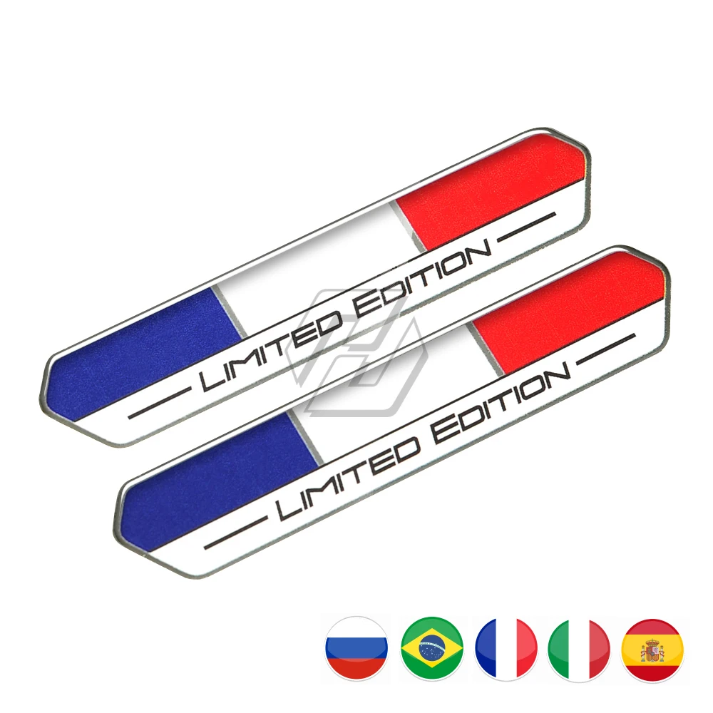 

Russia Spain Flag Limited Edition Decal Sticker Motorcycle Tank Case for Aprilia Ducati Yamaha Honda Suzuki Kawasaki KTM Benelli