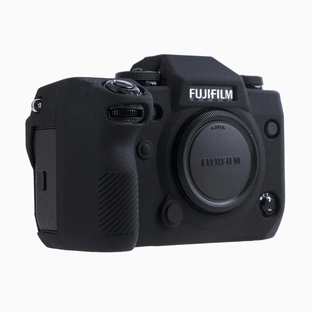 Market&YCY Soft Silicone Bag Lightweight Slim Skin Rubber Protective Digital Camera Case Cover,for Fuji X-H1 Black Market&YCY Soft Silicone Bag Lightweight Slim Skin Rubber Protective Digital Camera Case Cover,for Fuji X-H1 Black