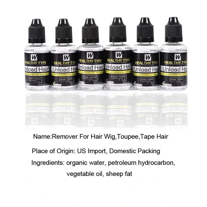 30ml Hair Extension Remover For Lace Wig Bond Toupee Top Closure Tape Glue Adhesive Hair Remover 1floz