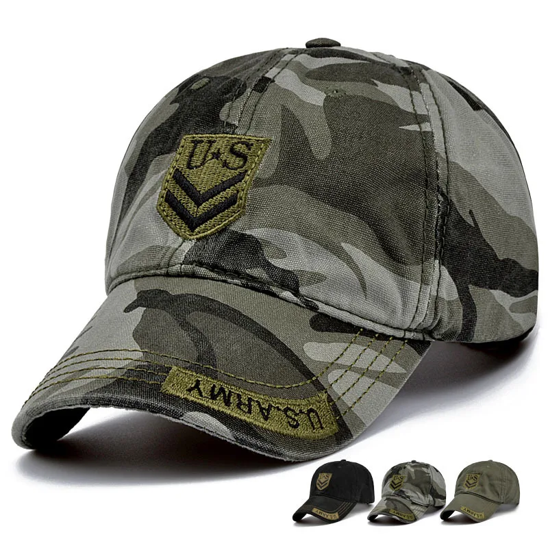 2016 Army Camouflage Caps Brand Fitted Hat Baseball Cap Casual Army