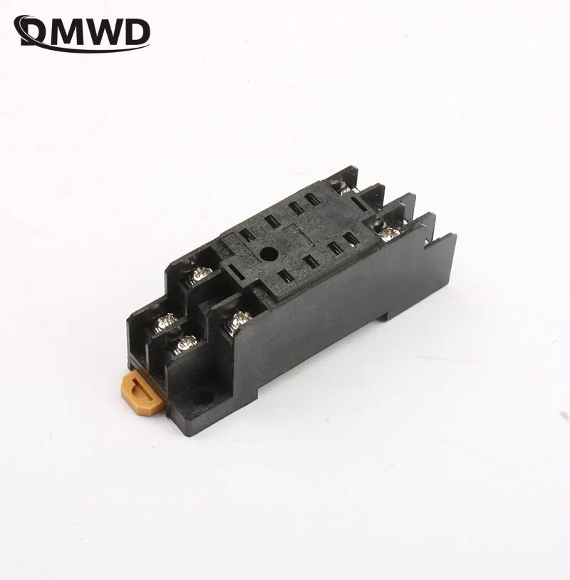 

High quality Black Power Relays Socket Base DIN Rail 8 PIN for MY2NJ HH52P