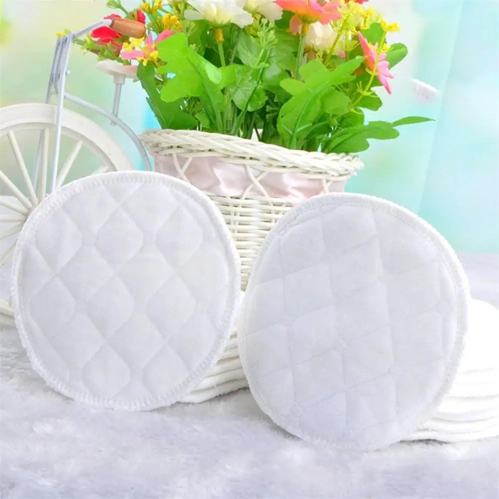

Pro 1/2/6PCS Cotton Washable Reusable Women Breast Nursing Pad Bamboo Three Layers Nursing Breast Pads Washable Soft