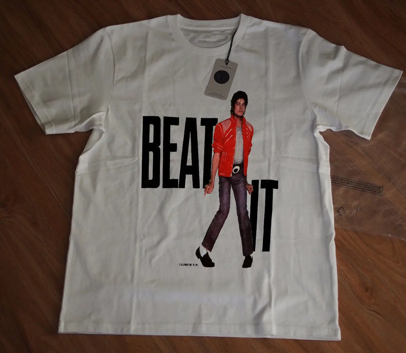 

Michael Jackson 5 Shirt vtg tshirt 1984 Beat It Thriller King REPRINT New fashion funny Tee shirt Hot Selling Men's Clothing