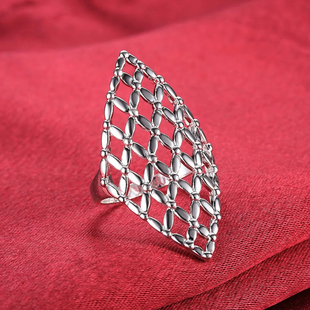 2016 promotion silver plated big ring exaggerated hollow unique ring wedding club ring hot wholesale price factory store hot 925 - Wedding Ring Stores 2016 promotion silver plated big ring exaggerated hollow unique ring wedding club ring hot wholesale price factory store hot 925 - Wedding Ring Stores