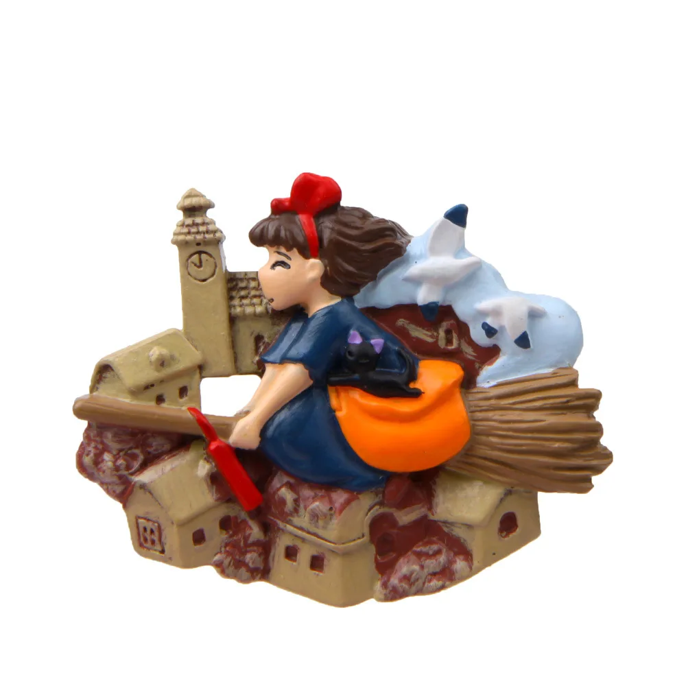 

Baby toys anime model Flying broom small witch creative magnetic buckle refrigerator stickers Action & Toy Figures dolls gift