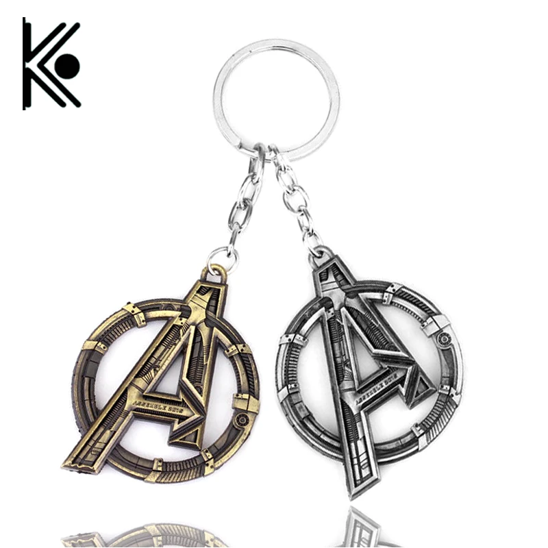 

Wholesale Avengers Union Keychain 3 Style A Word Mark Keyrings The Avengers Logo Fashion Cool Keychain As Christmas Gift