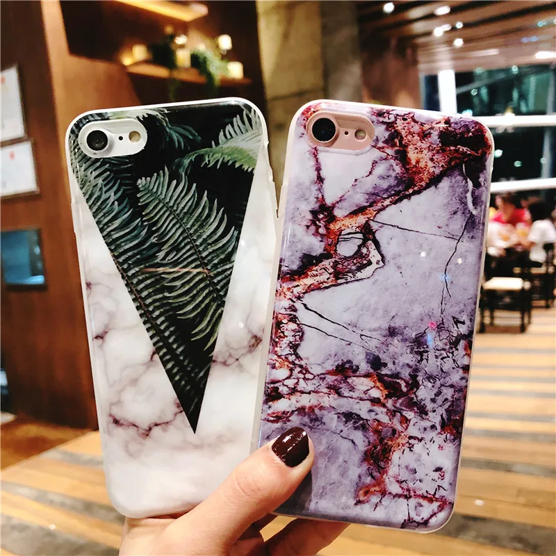 Чехол для iphone 7 6 8 6S Plus мягкий силиконовый чехол-накладка из ТПУ IMD Ocean Love Heart X |