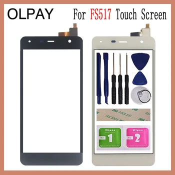 

OLPAY 5.0'' Mobile Touch Glass For Fly FS517 FS 517 Touch Screen Digitizer Front Glass Lens Sensor Tools Free Adhesive And Wipes