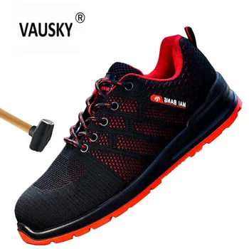 

2019 new Safety Shoes Fashion sneakers Men Steel Nose Covers Working Shoes Breathable Summer Tooling Boots Protect Shoes