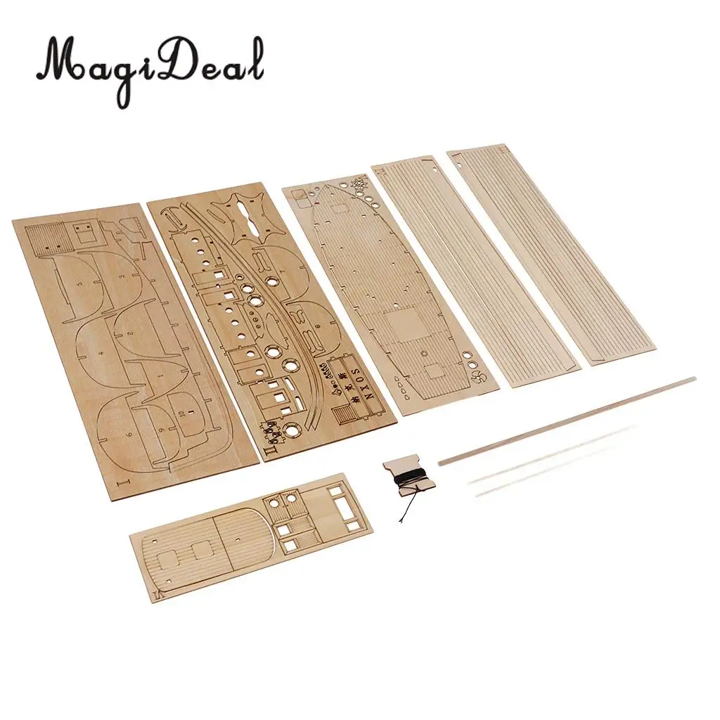 Wooden Scale 1:30 UNPAINTED Model Kit Boats Fishing Ship Model Water Scene