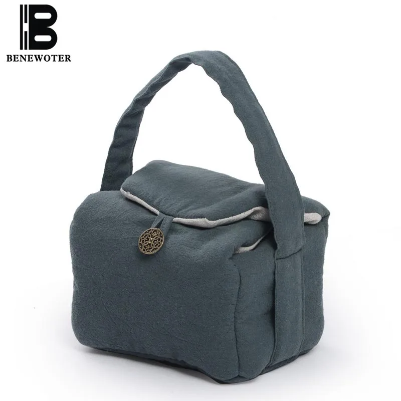 

Travel Teaware Storage Bag for Easy Carry / Cotton Linen Bag Suitable for One Teapot Two Teacups Holder Tea Ceremony Accessories