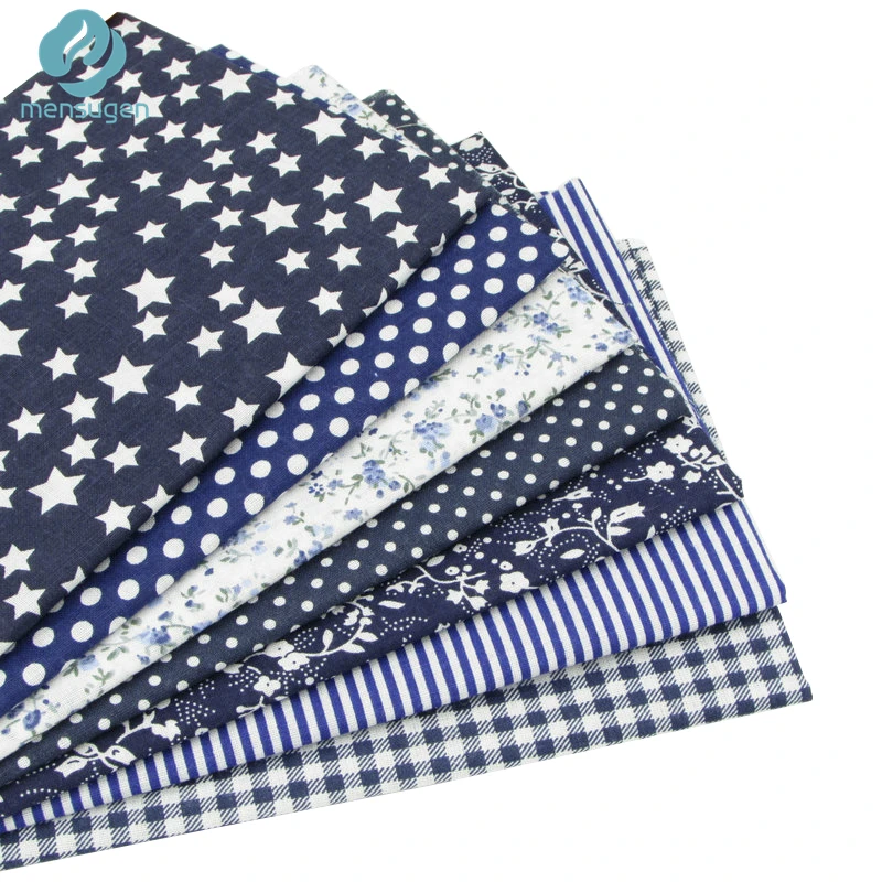 

7pcs Navy 100% Cotton Quilting Fabric for DIY Sewing Patchwork Kids Bedding Bags Tilda Doll Baby Cloth Textiles Fabric 50*50cm