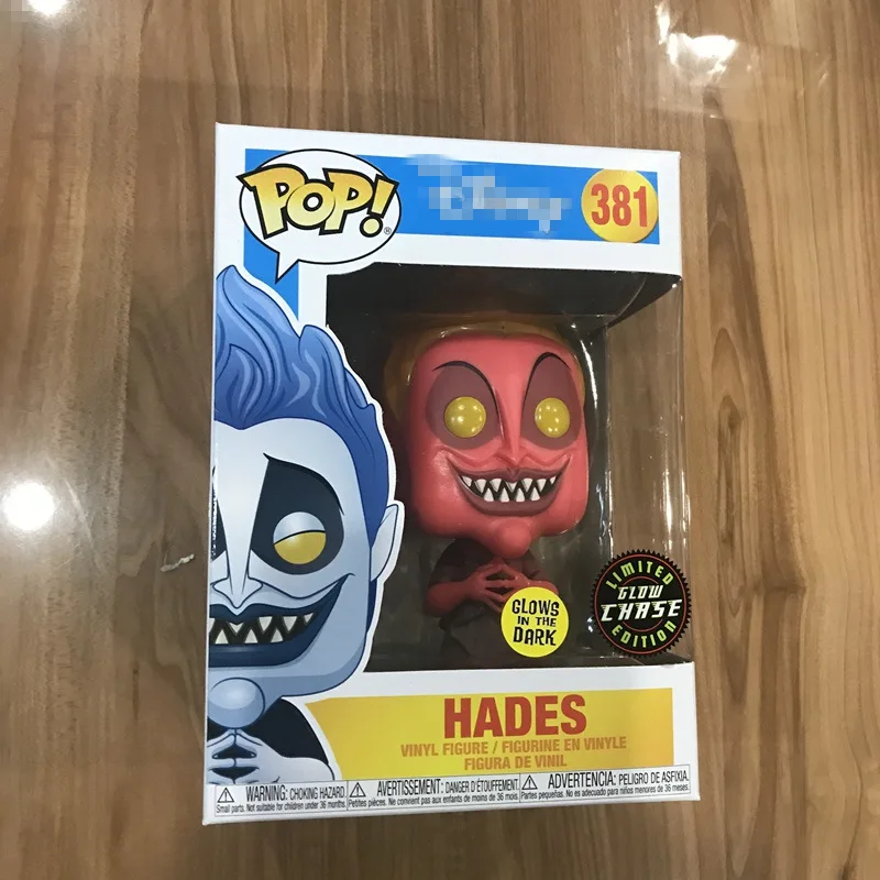 Эксклюзивный погоня светится в темноте Funko pop Original Hades (красный) Виниловая фигурка
