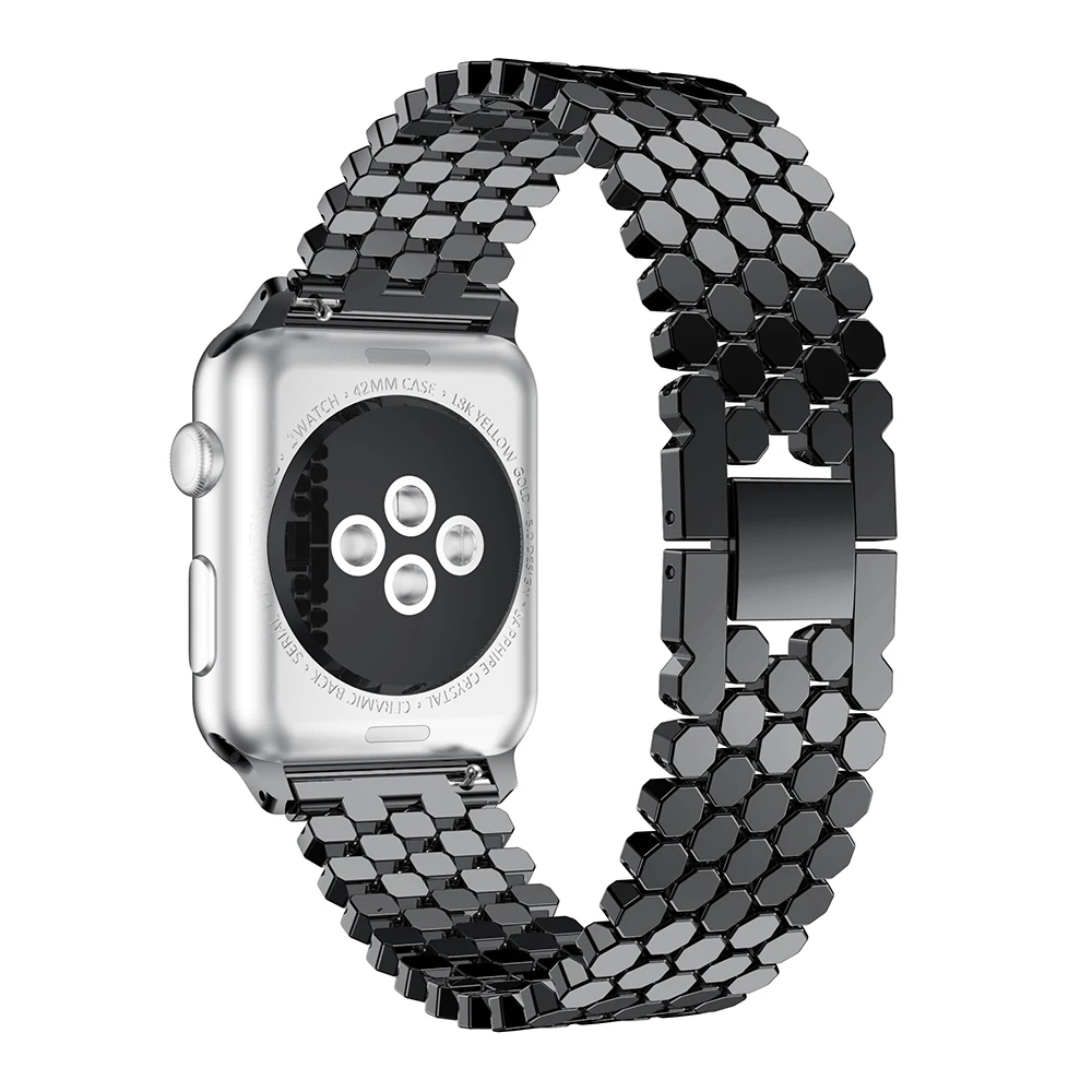 Ремешок для часов Apple Watch 42 мм серии 4 3 2 ремешок из нержавеющей стали сменный ремешок браслет для iWatch 42 40 мм 44 мм 38 мм ремешок