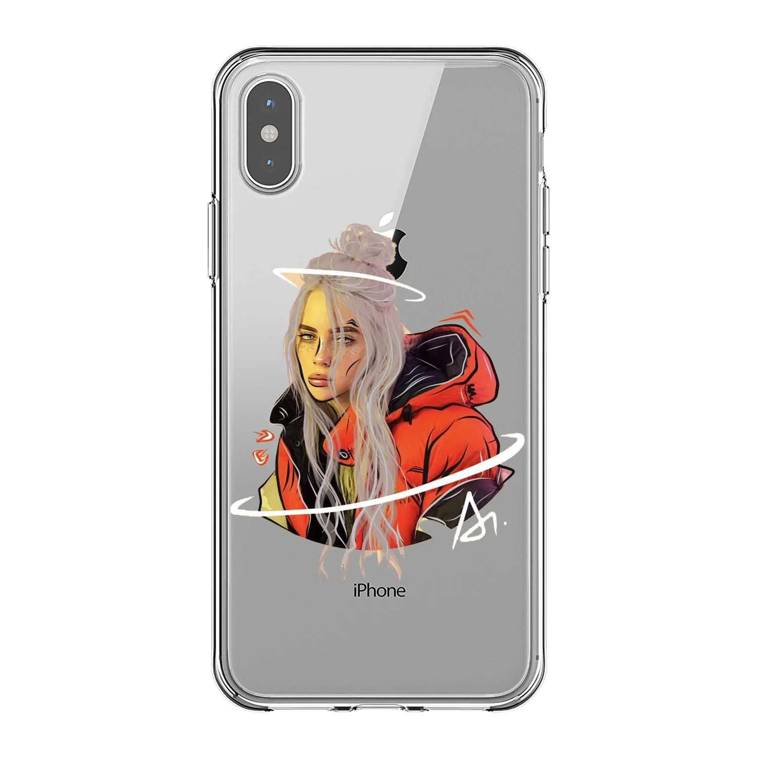 Billie eilish логотип Чехол для iPhone X 7 Plus XS 10 чехол из термопластика силиконовый