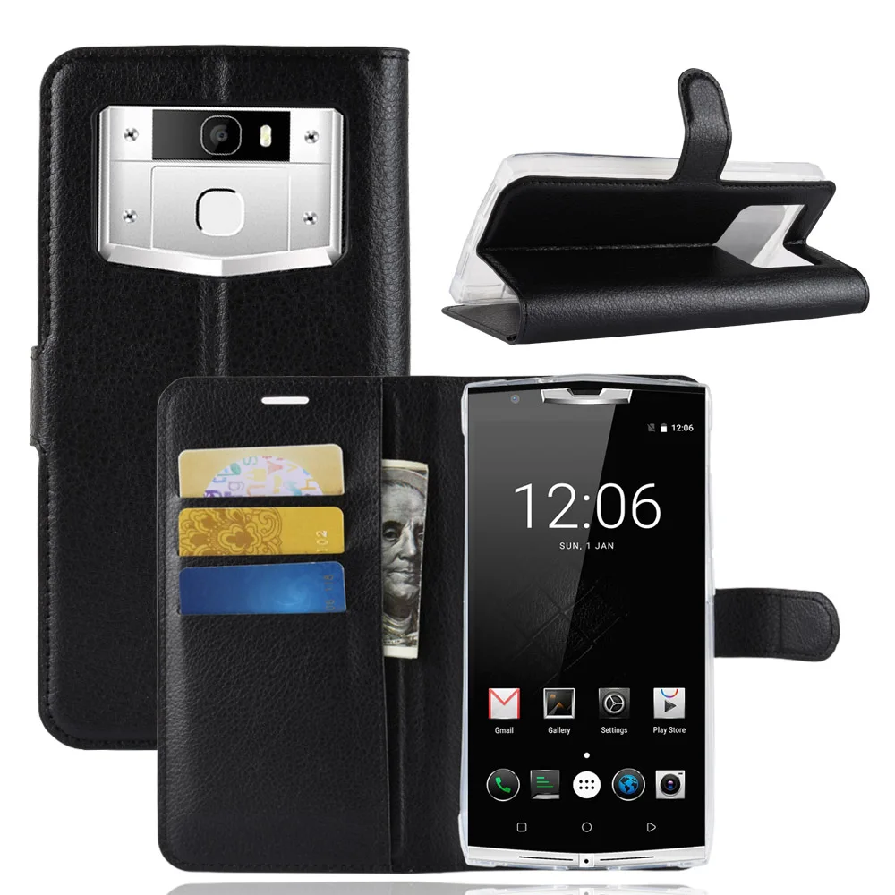 

K10000Pro K10000MAX Case for Oukitel K10000 Pro MAX Cover Wallet Card Stent Lichee Pattern Flip Leather black Oukitel 10000 MAX