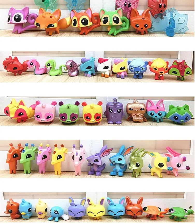 2 3cm 100pcs High Quality Animal Jam Figures Pvc Action Toys Best Gift