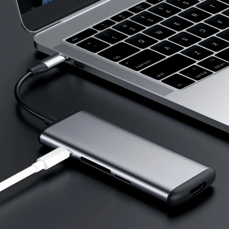 Xiaomi Mijia хагбийс концентратор type C USB C к HDMI PD SD TF слот для карт USB 3,0 адаптер для MacBook huawei Xiaomi type C устройства