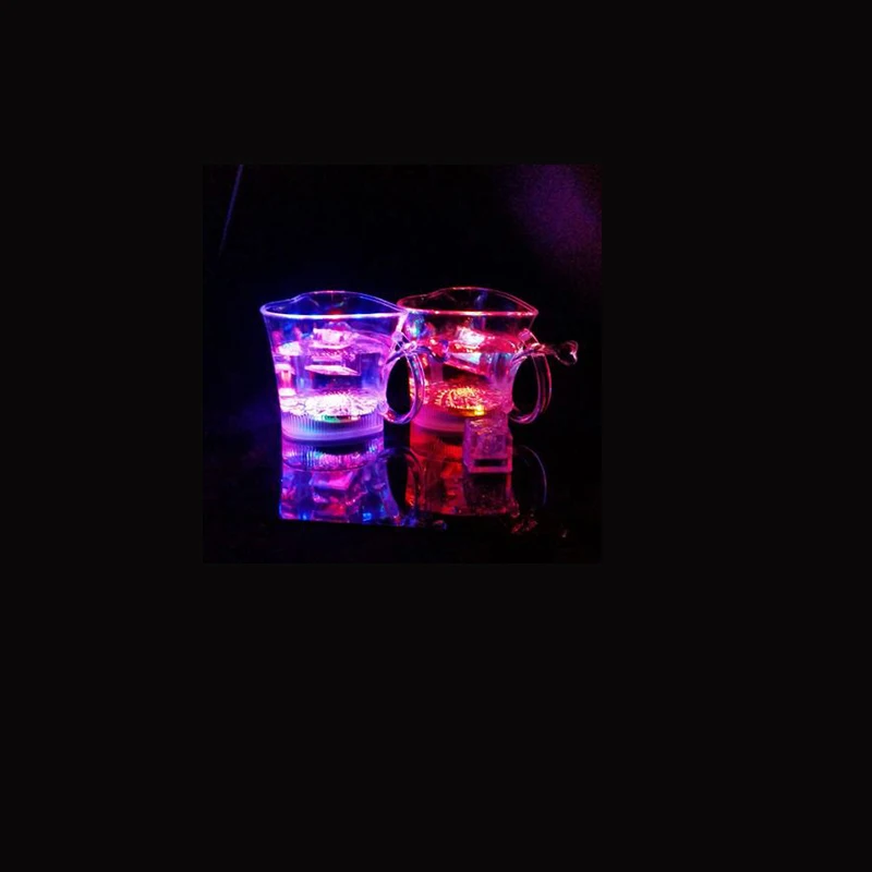 Горячая Распродажа, стеклянная Автоматическая цветная Индукционная чашка для виски, светодиодный мигающий ночной клуб, украшения для свечения, вечерние принадлежности - Цвет: Type 04