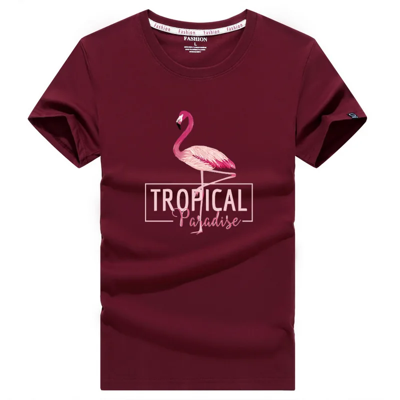 

Summer new men's casual round collar men's t shirt loose cotton men's short sleeve flamboyant bird t shirt fortnite carhartt