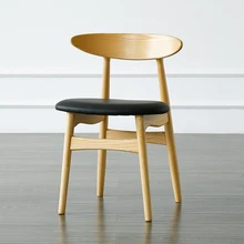 Гостиная отдыха кафе стул из твердой древесины минималистичный современная мода есть стул современный дом столовая мебель, обеденный стул