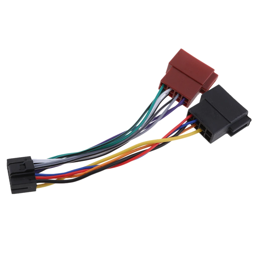 

16 PIN Car Stereo Radio Wire Harness Adaptor For Kenwood / JVC ISO Lead Cable Wiring Connector Easy Installation