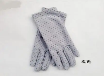 OMH женские осенние спандексные теплые защитные перчатки в белый горошек Зимние перчатки для езды на велосипеде аксессуары ST11 - Цвет: light gray