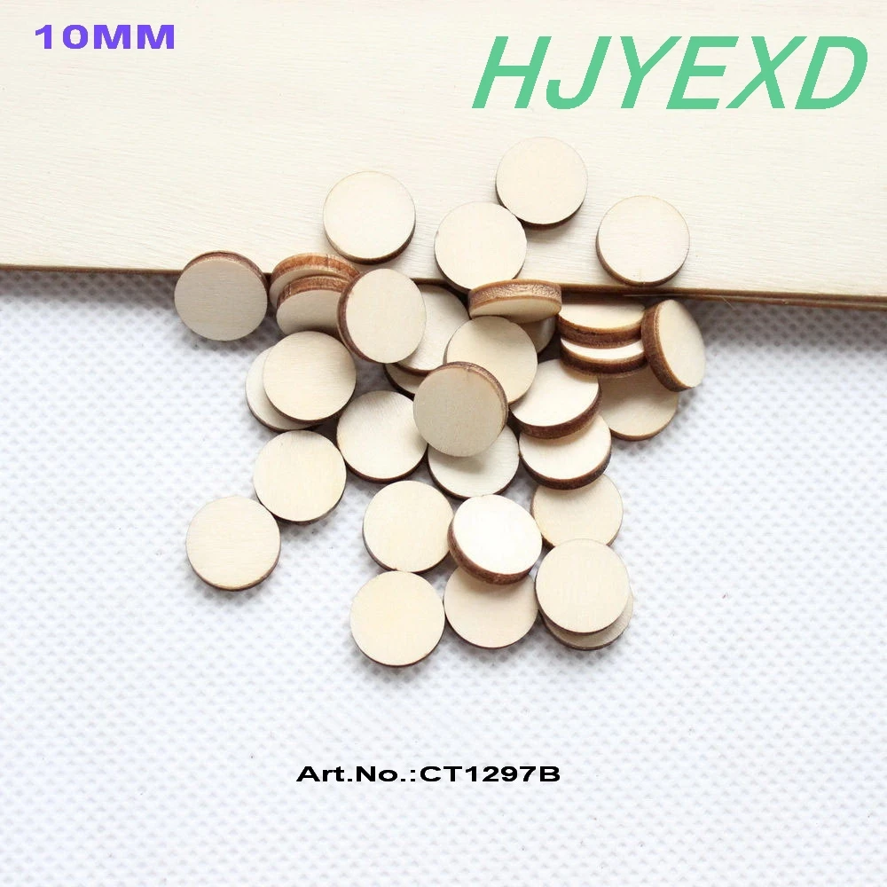 

10mm/12mm /16mm High Quality Blank Wood Circle Earring Accessories Unfinished Rustic Disc -CT1297