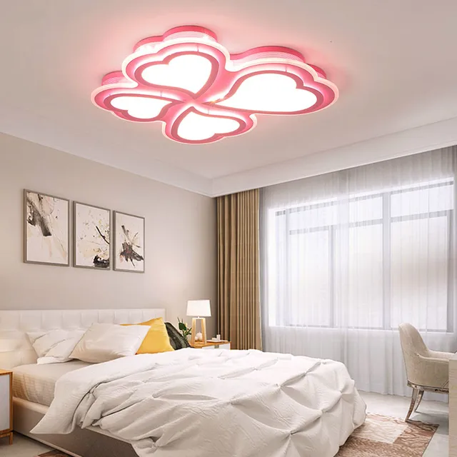 Kids Ceiling Led Lights For Bedroom Study Room Pink White Color Kids Ceiling Led Lights For Bedroom Study Room Pink White Color 10 15square Meters Lamps Modern Luminaire Lampe Deco