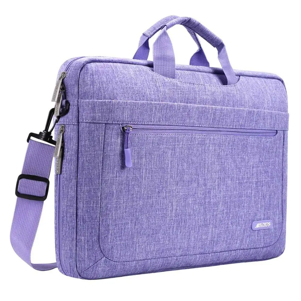 MOSISO сумка на плечо для ноутбука 11 13,3 15,6 17,3 дюймов водонепроницаемая сумка для компьютера для мужчин и женщин сумка для ноутбука для MacBook Air Pro 13 15 чехол - Цвет: Purple Color