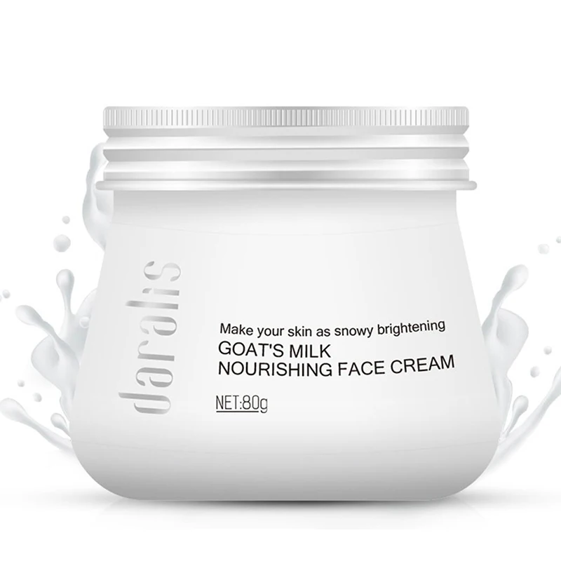 

80g Goat Milk Nourishing Face Cream Deep Moisturizing Body Lotion Bubble Whitening Facial for Skin Care Deep Hydration TSLM1