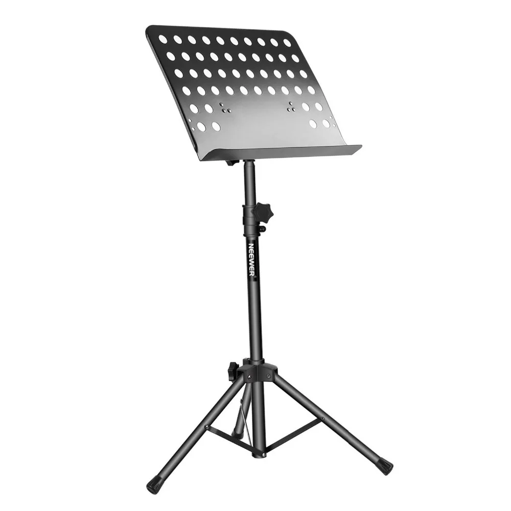 Neewer Collapsible Sheet font b Music b font Stand with Adjustable Height and 180 Degree Tray