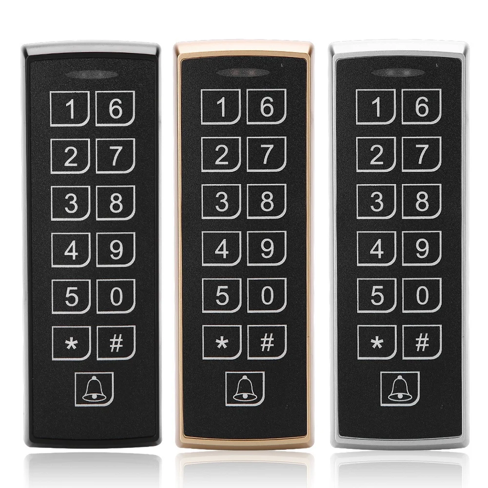 

12V DC RFID Door Access Control System Waterproof Metal Keypad 125KHz Contactless Proximity Card Access Control With 1000 Users