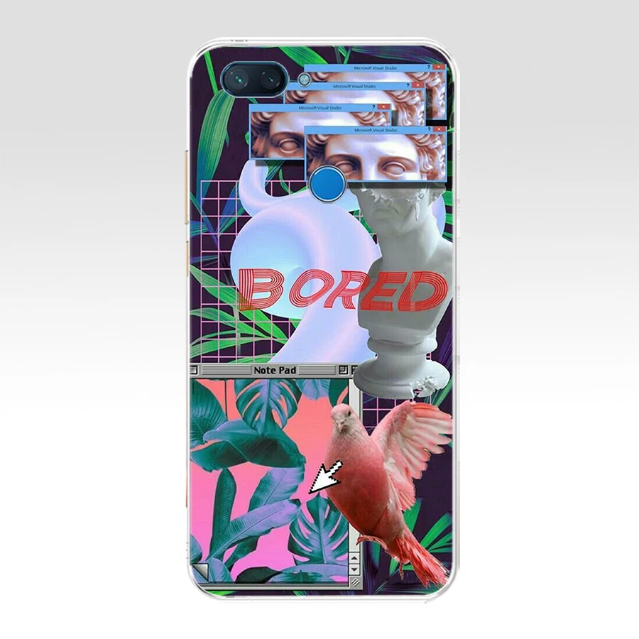 179FG Vaporwave эстетичный Мягкий Силиконовый ТПУ чехол для телефона xiaomi redmi mi 8 A1 A2