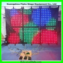 Светодиодный rgb vision занавес, ткань для проекции светодиодного видео занавес, светодиодный видео занавес
