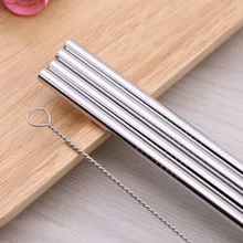 4 шт. Нержавеющая сталь многоразовые прямо соломинки для питья соломинки для 20 унц. с 1 очистители 20 унц