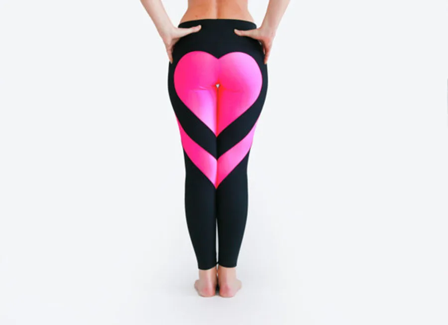FFFcai, сексуальные штаны для йоги с сердцем, Женские легинсы для йоги в стиле пэчворк, женские леггинсы с пуш-ап, спортивные женские леггинсы для фитнеса бега, женские штаны