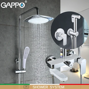 

GAPPO bathtub shower Bathroom bath Bidet Faucets Brass rainfall Shower restroom faucet shower set in slide bar shower system