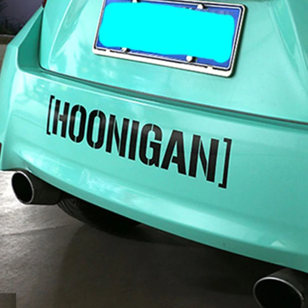 Hoonigan печать автомобиля окна двери наклейки самоклеющиеся гонки отражательные наклейки для автомобилей стикер