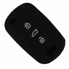 Remote 3 Buttons Silicone Car Key Cover Case For HYUNDAI i30 Verna Veloster for KIA K2