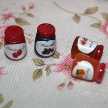 1 бутылочка 1:12 джемы кукольный домик еда джемы миниатюрные кухонные миниатюры для кукольного домика