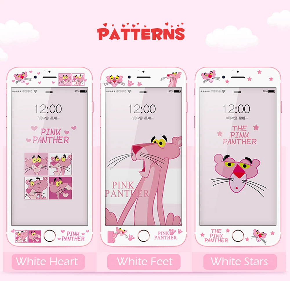 9H-HD-Tempered-Glass-Screen-Protector-For-iPhone-6-6s-Plus-7-Plus-8-Plus-Pink-Panther-Cartoon-Cute-3D-Curved-Soft-Edge-Film-SF48- (9)