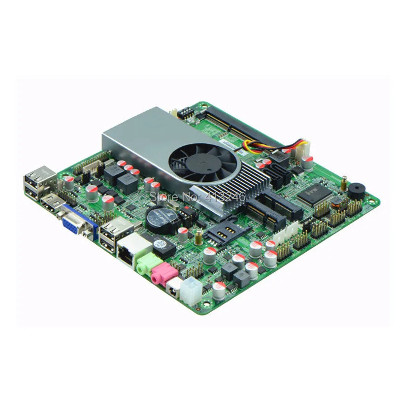 Mini Computer new l apu itx motherboard hd6250 graphics card dc12v dc power supplyin