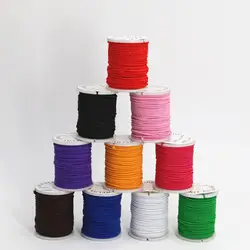 Бирка Лифт Многоцветный Нейлон Кожа Швейные эластичный шнур вощеная нить бисером эластичный канатная Резиновая лента