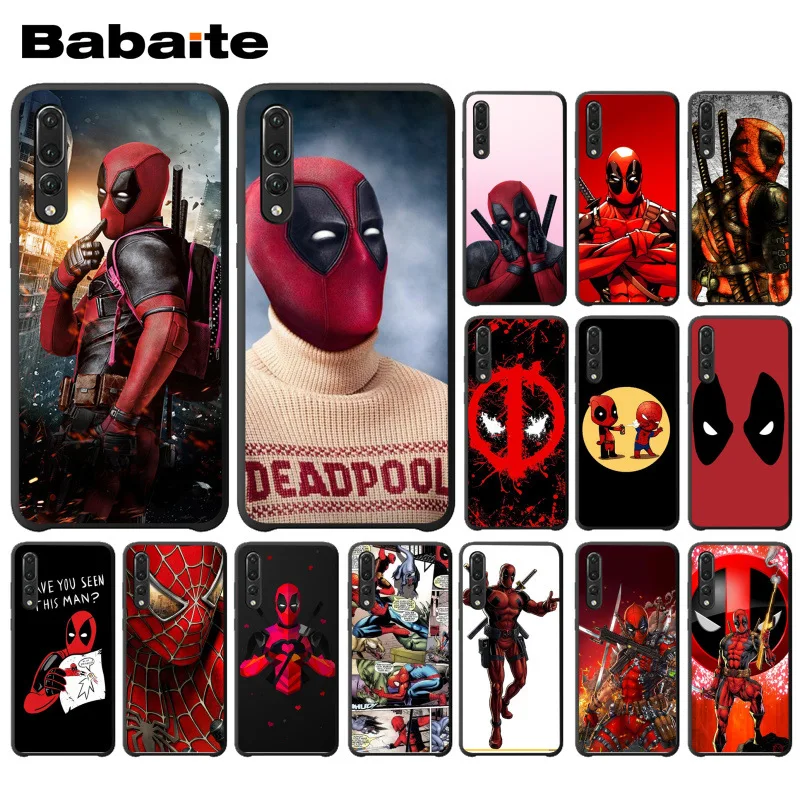 

Babaite Marvel Deadpool Comic Spiderman Phone Case cover Shell For huawei p20 pro p20lite p9lite nova 3i honor 8x mate20 funda
