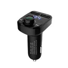 

Bluetooth Car Kit FM Transmitter Hands-free Voltage Detection Noise Cancellation supports 3 modes music playing USB car charger