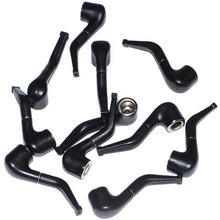 Mini tuyaux pour fumer en plastique, 20 pièces, noir, créatif et mignon, livraison gratuite, cadeaux à la mode